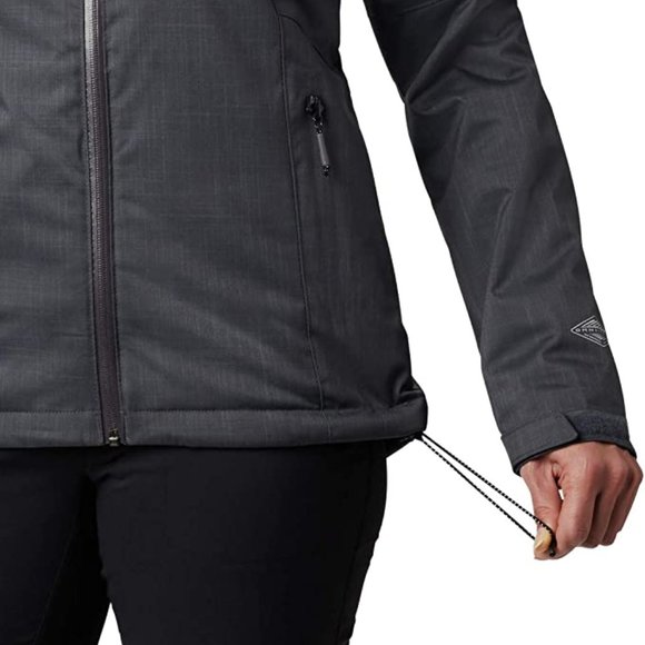 🆕Columbia Women's Top Pine Insulated Rain Jacket, X-Small - Shark Melange, NWT - Picture 2 of 6